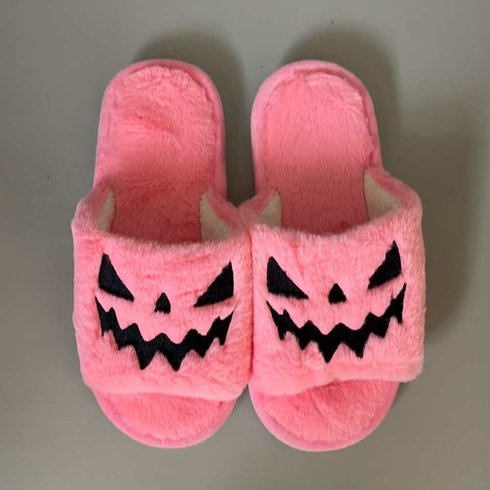 Halloween Jack O Lantern Pumpkin Slippers
